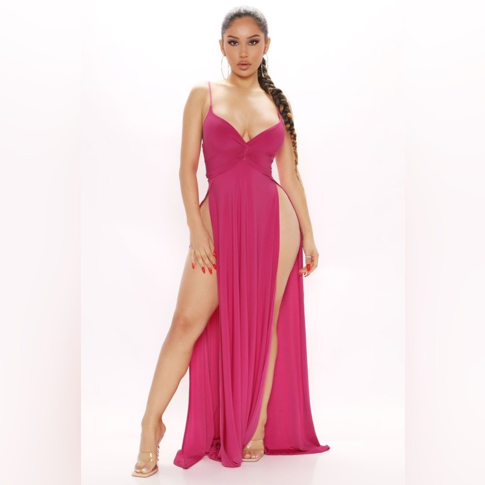 Fashion Nova Pink Maxi Dress